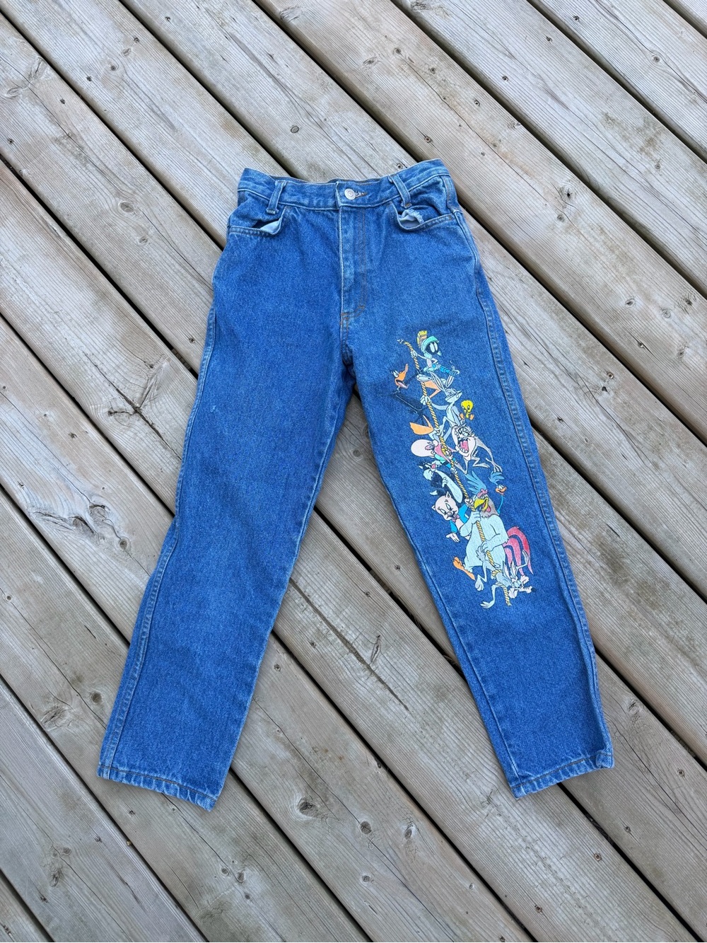 Vintage 1993 Looney Tunes Jeans Girls Size 10 | Novel Teez | 90s